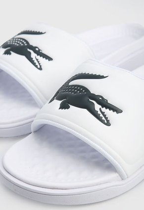 Playera Blanco-Negro Lacoste