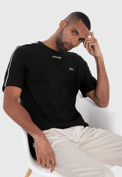 Camiseta Negro-Blanco Lacoste