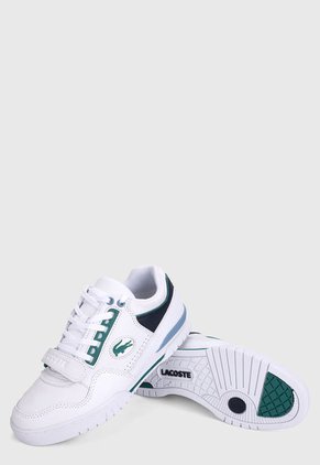 Tenis Blanco-Verde-Azul Lacoste