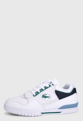 Tenis Blanco-Verde-Azul Lacoste