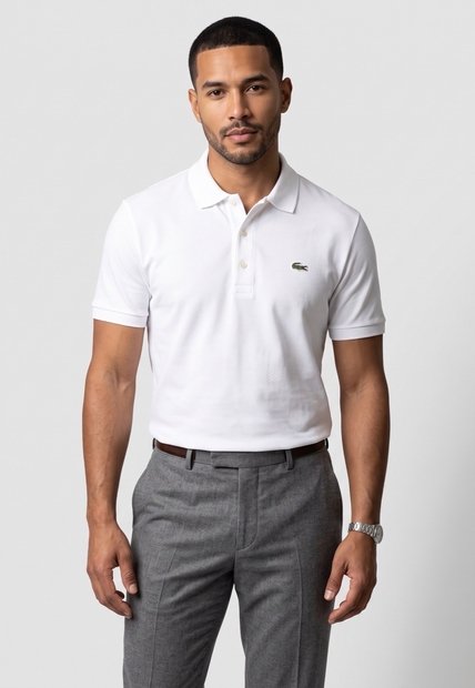Polo LACOSTE Blanco