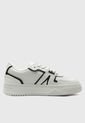 Tenis Lifestyle Blanco-Negro Lacoste L001 Leather Trainers de Lacoste
