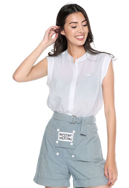 Blusa Blanco Lacoste