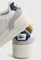Tenis Lifestyle Blanco-Gris-Azul Lacoste T-Clip de Lacoste