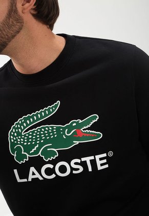 Buzo Negro-Verde-Blanco Lacoste