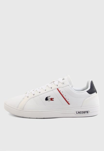 Tenis Lifestyle Blanco-Navy-Rojo Lacoste Sport Europa Pro