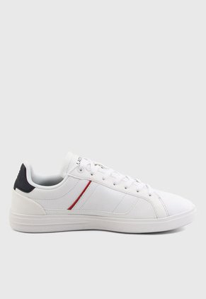 Tenis Lifestyle Blanco-Navy-Rojo Lacoste Sport Europa Pro