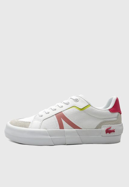 Tenis Lifestyle Blanco-Beige-Fucsia Lacoste L004