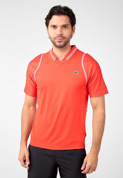 Camiseta Naranja-Rosa LACOSTE Tennis × Daniil Medvedev