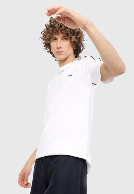 Camiseta Blanco-Negro Lacoste