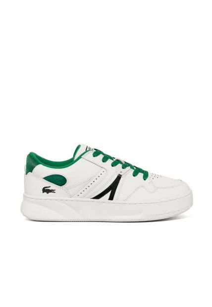 Tenis Lacoste L005 Para Hombre Color Blanco Y Verde