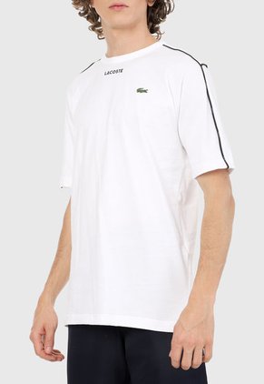Camiseta Blanco-Negro Lacoste