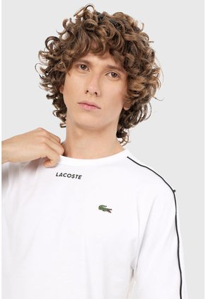 Camiseta Blanco-Negro Lacoste