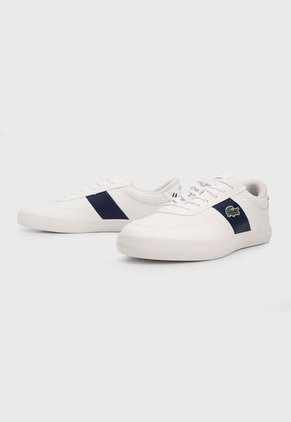 Tenis Lifestyle Blanco-Azul Lacoste Court Master