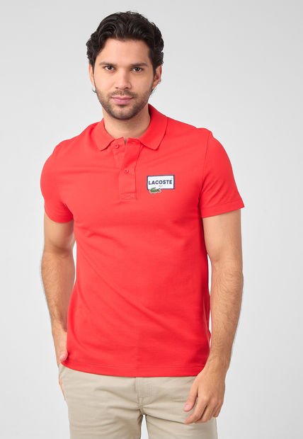 Camiseta Rojo-Blanco LACOSTE