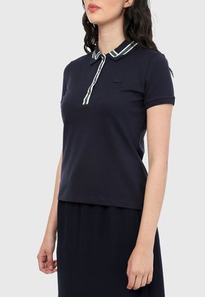 Polo Azul Navy-Blanco Lacoste