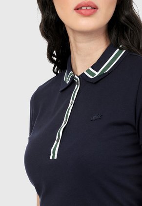 Polo Azul Navy-Blanco Lacoste