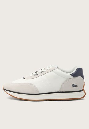 Tenis Lifestyle Blanco-Azul-Miel Lacoste L-Spin