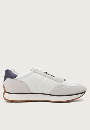 Tenis Lifestyle Blanco-Azul-Miel Lacoste L-Spin