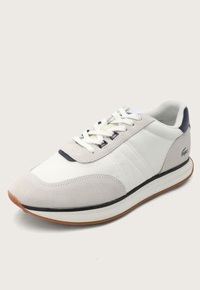 Tenis Lifestyle Blanco-Azul-Miel Lacoste L-Spin
