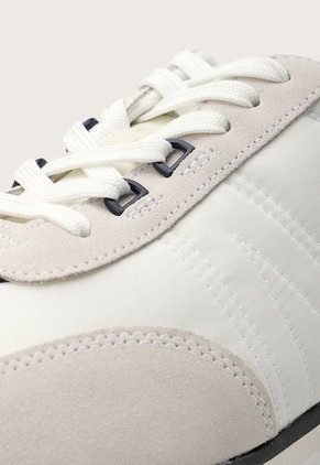 Tenis Lifestyle Blanco-Azul-Miel Lacoste L-Spin