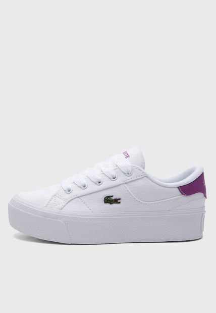 Tenis Lifestyle Blanco-Violeta Lacoste Ziane Platform
