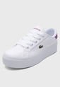 Tenis Lifestyle Blanco-Violeta Lacoste Ziane Platform de Lacoste