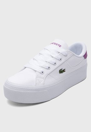 Tenis Lifestyle Blanco-Violeta Lacoste Ziane Platform