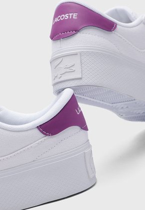 Tenis Lifestyle Blanco-Violeta Lacoste Ziane Platform