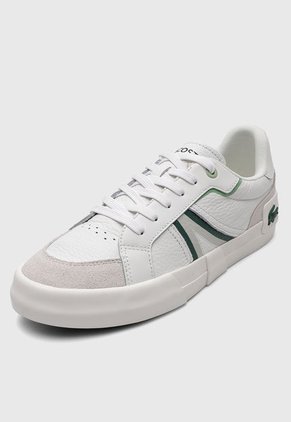 Tenis Lifestyle Blanco-Bege-Verde LACOSTE Trackserve - L004