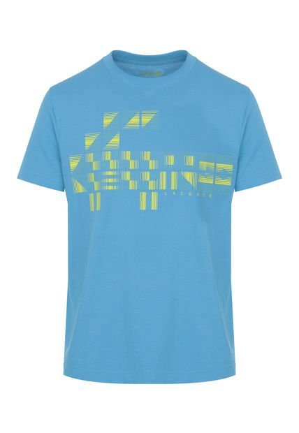 Camiseta Celeste-Amarillo LACOSTE Sport x Novak Djokovic