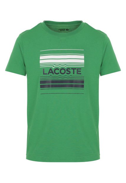 Camiseta Verde-Blanco-Negro LACOSTE Sport