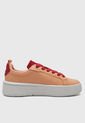 Tenis LACOSTE Carnaby Naranja de Lacoste