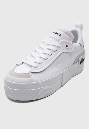 Tenis Lifestyle Blanco-Beige LACOSTE L004 Platform