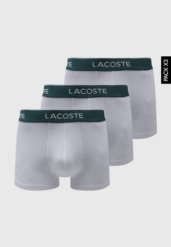 Bóxer x3 LACOSTE Blanco Lacoste
