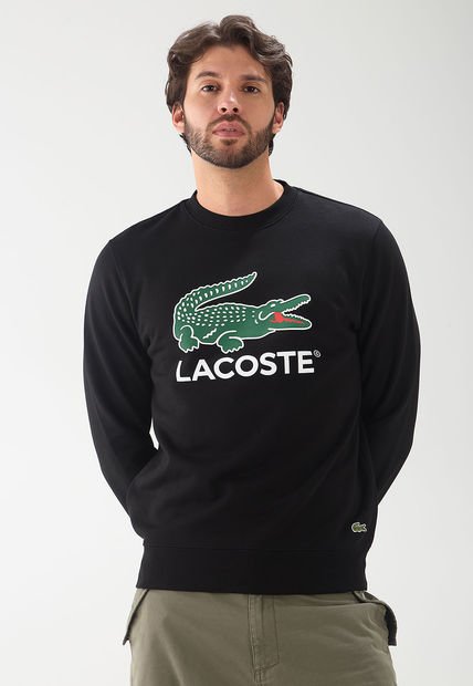 Buzo Negro-Verde-Blanco Lacoste
