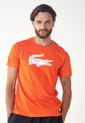 Camiseta Naranja-Blanco Lacoste Sport de Lacoste