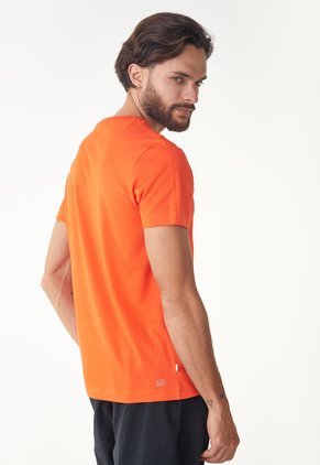 Camiseta Naranja-Blanco Lacoste Sport