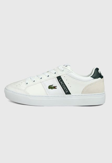 Zapatos Lacoste Dafiti Lacoste Hombre Tenis Blanco-Verde Lacoste