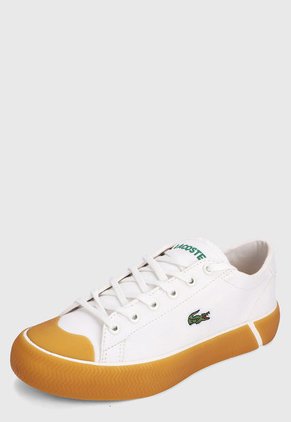 Tenis Blanco Hueso-Amarillo Lacoste Gripshot