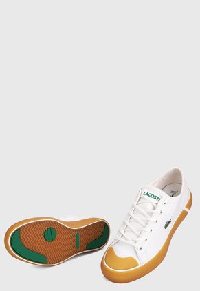 Tenis Blanco Hueso-Amarillo Lacoste Gripshot