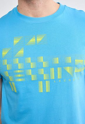 Camiseta LACOSTE Sport x Novak Djokovic Celeste