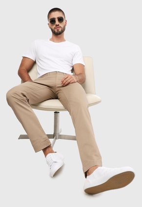 Pantalón Beige Lacoste