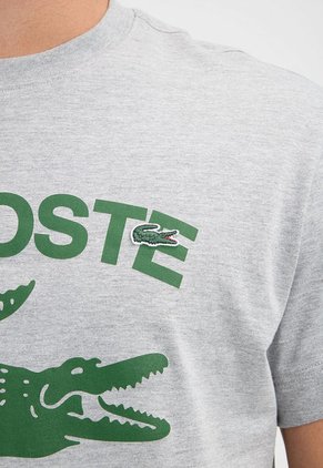 Camiseta Gris-Verde LACOSTE