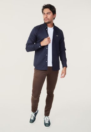 Camisa Azul Navy Lacoste