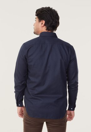 Camisa Azul Navy Lacoste