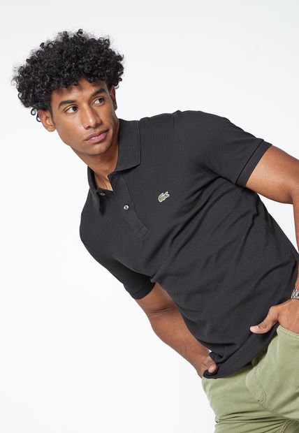 Polo Negro Lacoste