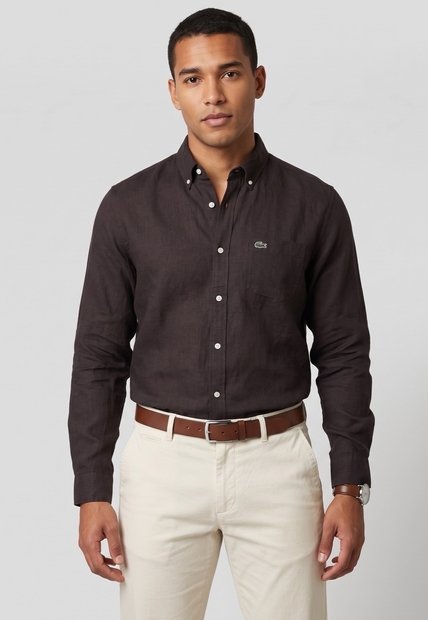 Camisa LACOSTE Marrón