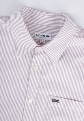 Camisa LACOSTE Oxford Rosa
