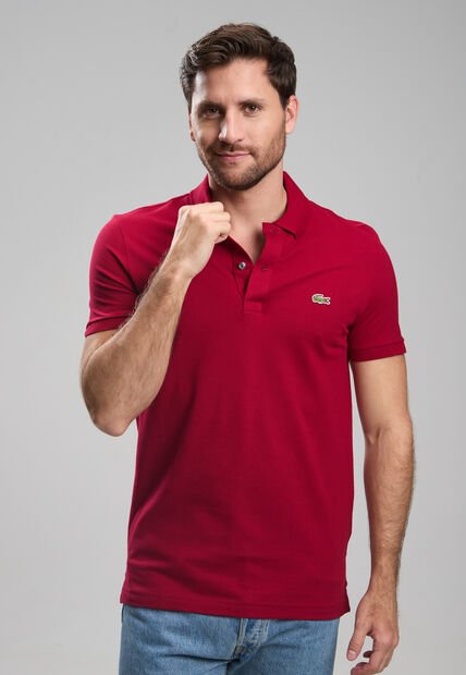 Polo LACOSTE L.12.12 Borgoña